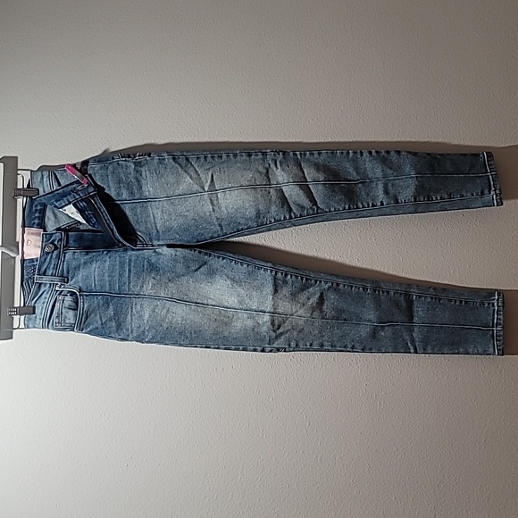 REVICE Denim Star Bohemian Hippie Retro High Rise Medium Wash Skinny Jean EUC 25 - Picture 2 of 16